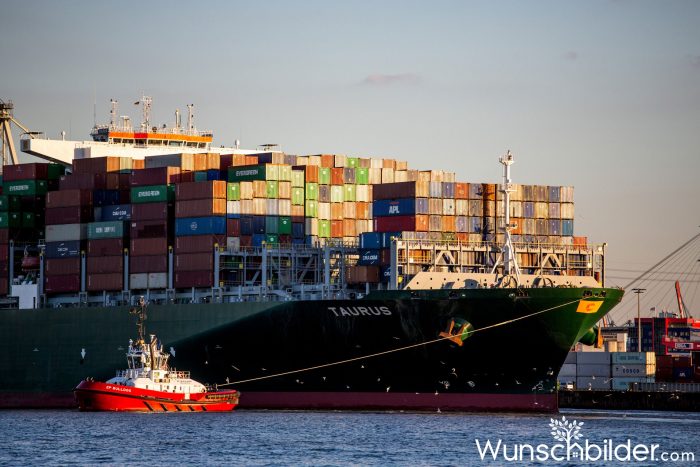 Containerschiffe im Hamburger Hafen - wunschbilder.com