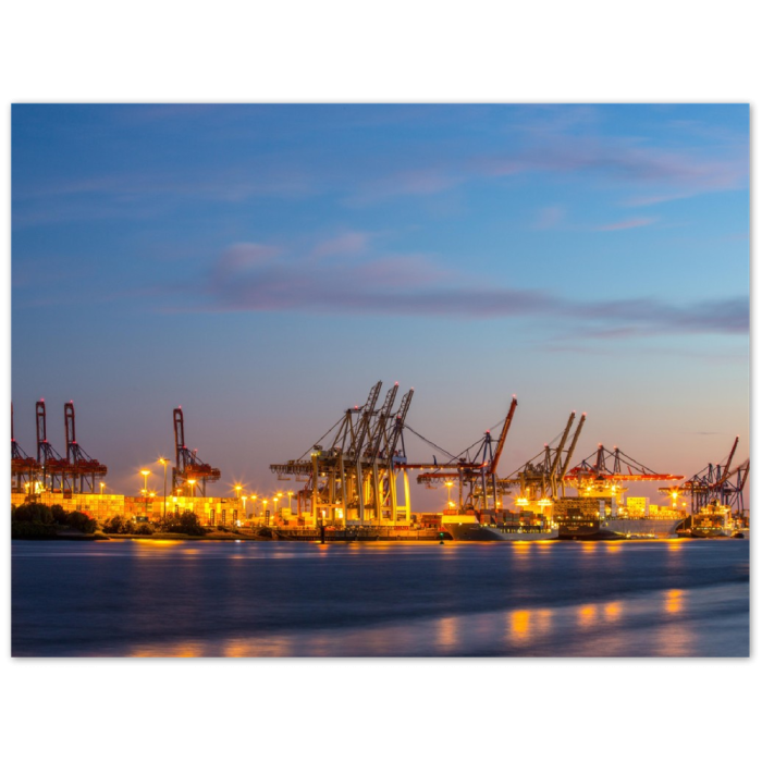 Fotografie im Grossformat XXL - Bilder auf Leinwand - Fotografie Containerterminal Burchardkai Hamburg Hafen