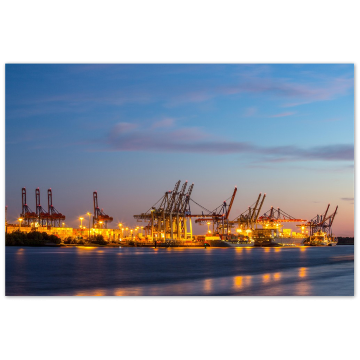 Bilder Grosse Formate XXL - Fotografie als Bild auf Leinwand - Containerterminal Burchardkai Hamburg Hafen