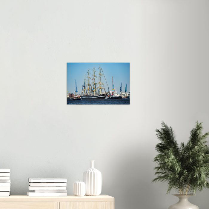 Viermaster Segelschiff bei der Hamburger Schiffsparade - Bilder für dein Wohnzimmer