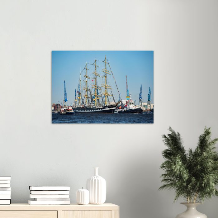 Viermaster Segelschiff bei der Hamburger Schiffsparade - Bilder für das Wohnzimmer